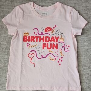 Gymboree Light Pink Birthday Fun Tee